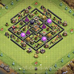 Base plan (layout), Town Hall Level 8 for trophies (defense) (#433)