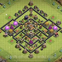 Base plan (layout), Town Hall Level 8 for trophies (defense) (#449)