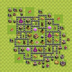 Base plan (layout), Town Hall Level 8 for trophies (defense) (#83)