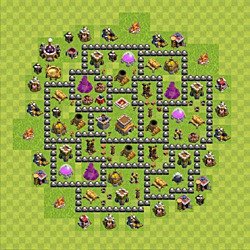 Base plan (layout), Town Hall Level 8 for trophies (defense) (#97)