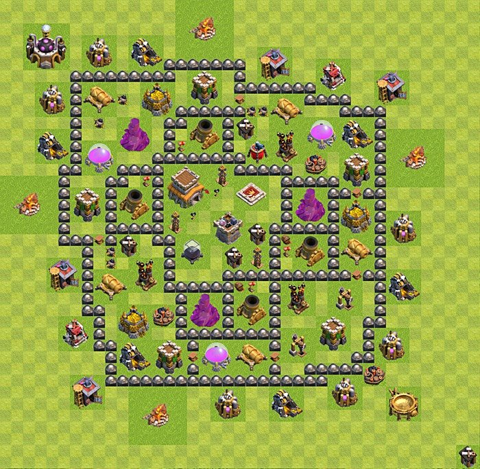 Municipio livello 8 Base - Miglior Disposizione Villaggio per Difesa COC TH8, #73