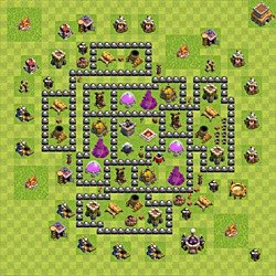 Base plan (layout), Town Hall Level 8 for farming (#105)