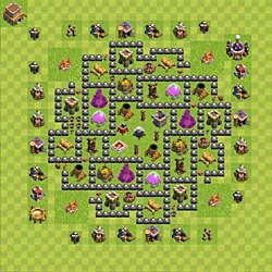 Base plan (layout), Town Hall Level 8 for farming (#108)