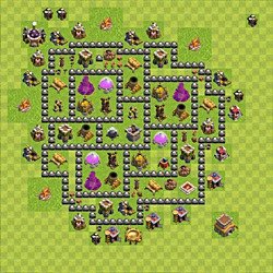 Base plan (layout), Town Hall Level 8 for farming (#109)