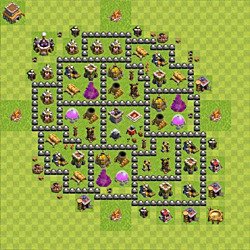 Base plan (layout), Town Hall Level 8 for farming (#110)
