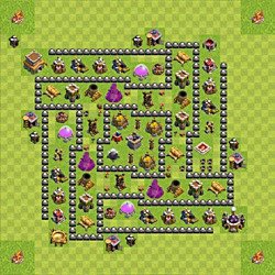 Base plan (layout), Town Hall Level 8 for farming (#112)
