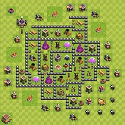 Base plan (layout), Town Hall Level 8 for farming (#113)