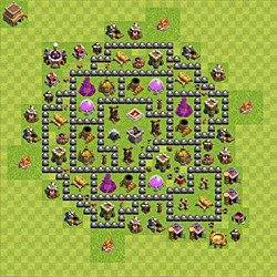 Base plan (layout), Town Hall Level 8 for farming (#116)