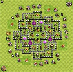 Base plan (layout), Town Hall Level 8 for farming (#117)