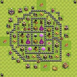 Base plan (layout), Town Hall Level 8 for farming (#118)