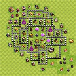 Base plan (layout), Town Hall Level 8 for farming (#121)