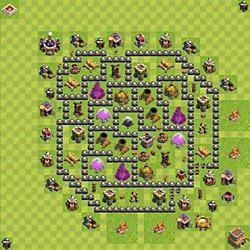 Base plan (layout), Town Hall Level 8 for farming (#127)