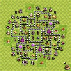 Base plan (layout), Town Hall Level 8 for farming (#128)