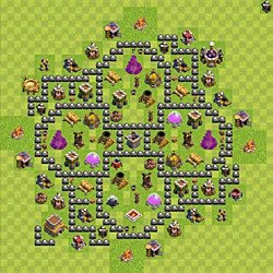 Base plan (layout), Town Hall Level 8 for farming (#134)
