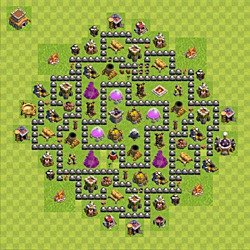 Base plan (layout), Town Hall Level 8 for farming (#141)