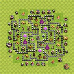 Base plan (layout), Town Hall Level 8 for farming (#143)