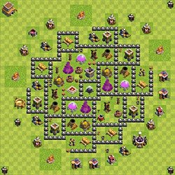 Base plan (layout), Town Hall Level 8 for farming (#145)