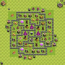 Base plan (layout), Town Hall Level 8 for farming (#148)