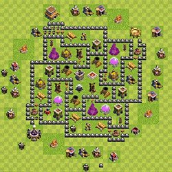 Diseño de aldea para Ayuntamiento nivel 8 para farming (#159)