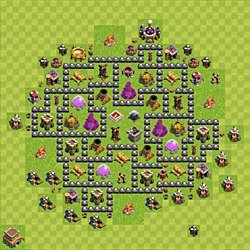 Base plan (layout), Town Hall Level 8 for farming (#160)