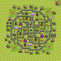 Base plan (layout), Town Hall Level 8 for farming (#162)