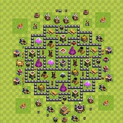 Base plan (layout), Town Hall Level 8 for farming (#163)