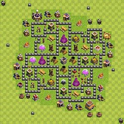 Base plan (layout), Town Hall Level 8 for farming (#166)