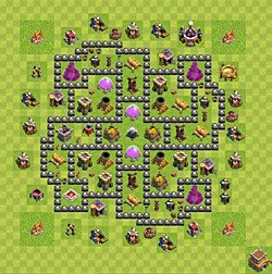 Base plan (layout), Town Hall Level 8 for farming (#173)