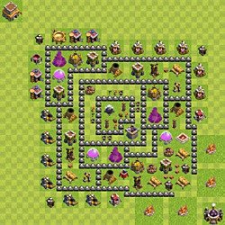 Base plan (layout), Town Hall Level 8 for farming (#179)