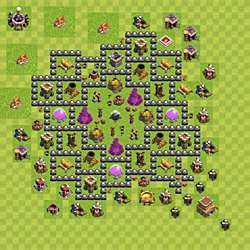 Base plan (layout), Town Hall Level 8 for farming (#180)