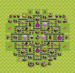 Base plan (layout), Town Hall Level 8 for farming (#49)