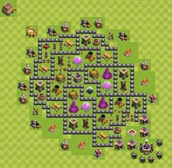Base plan (layout), Town Hall Level 8 for farming (#55)