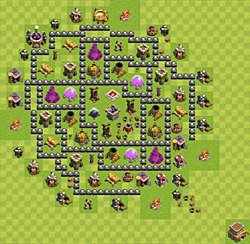 Base plan (layout), Town Hall Level 8 for farming (#57)