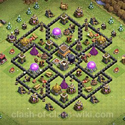 Base plan (layout), Town Hall Level 8 for farming (#592)
