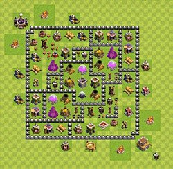 Base plan (layout), Town Hall Level 8 for farming (#61)