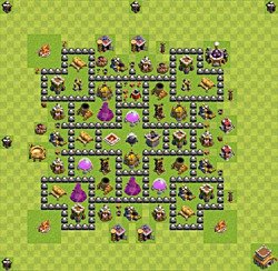 Base plan (layout), Town Hall Level 8 for farming (#63)