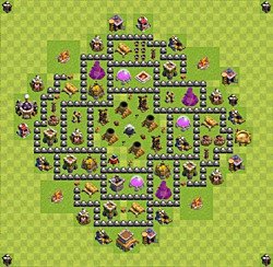 Base plan (layout), Town Hall Level 8 for farming (#65)