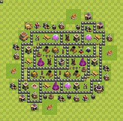 Base plan (layout), Town Hall Level 8 for farming (#72)