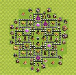 Base plan (layout), Town Hall Level 8 for farming (#75)