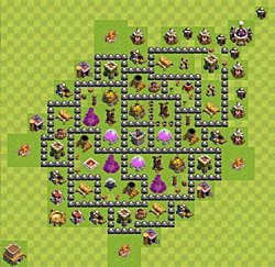 Base plan (layout), Town Hall Level 8 for farming (#76)