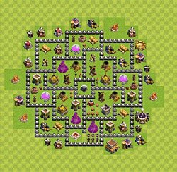 Base plan (layout), Town Hall Level 8 for farming (#78)
