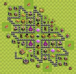 Base plan (layout), Town Hall Level 8 for farming (#80)