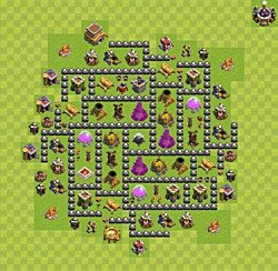 Base plan (layout), Town Hall Level 8 for farming (#81)