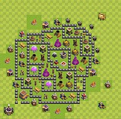 Base plan (layout), Town Hall Level 8 for farming (#82)