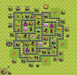 Base plan (layout), Town Hall Level 8 for farming (#86)