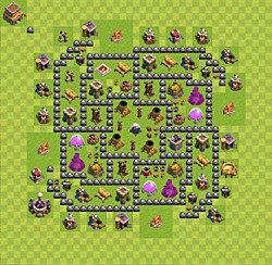 Base plan (layout), Town Hall Level 8 for farming (#88)