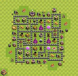 Base plan (layout), Town Hall Level 8 for farming (#89)