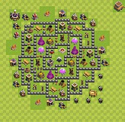 Base plan (layout), Town Hall Level 8 for farming (#90)