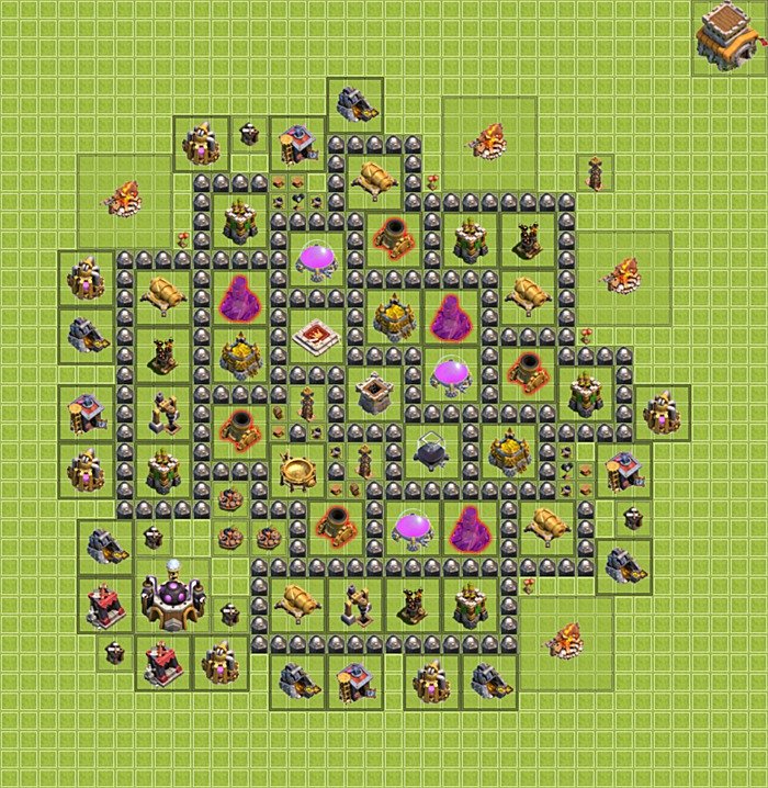 Base plan TH8 (design / layout) for Farming, #21
