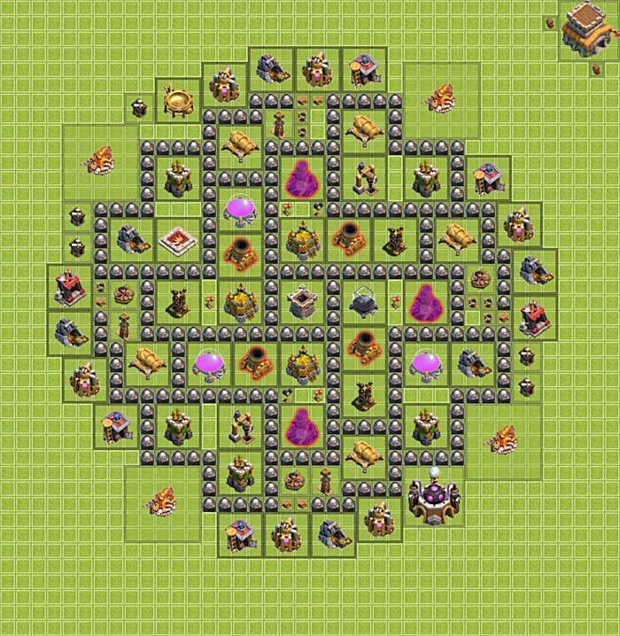 Base plan TH8 (design / layout) for Farming, #3